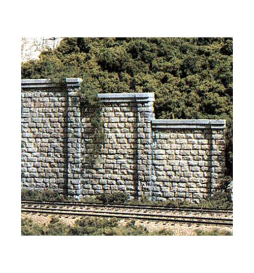 Woodland Scenics N Retaining Wall Cut Stone 6 WOOC1159