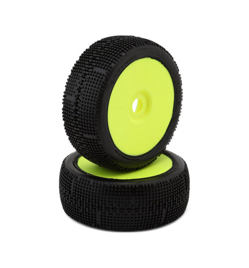 GRP Tires Pixel Pre-Mounted 1/8 Buggy Tires (Yellow) (2) (S25 - Sup GRPGMY10-S25