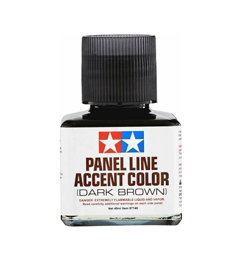 Tamiya Panel Line Accent Color 40ml Dark Brown TAM87140
