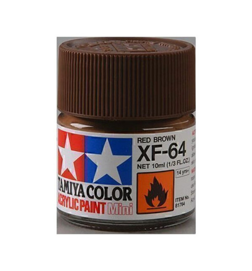 Tamiya Acrylic Mini XF64 Red Brown TAM81764