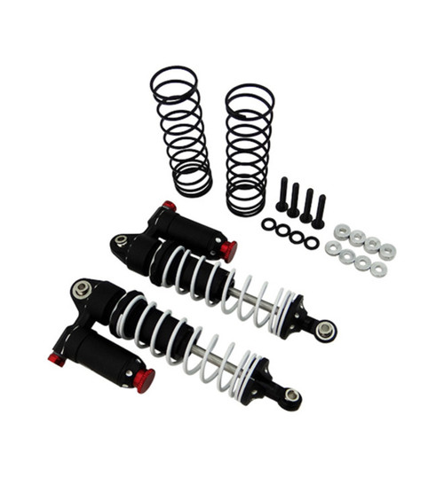 X Spede Black 90mm Aluminum Adjustable Piggyback Shocks (2) XPTD90FW01