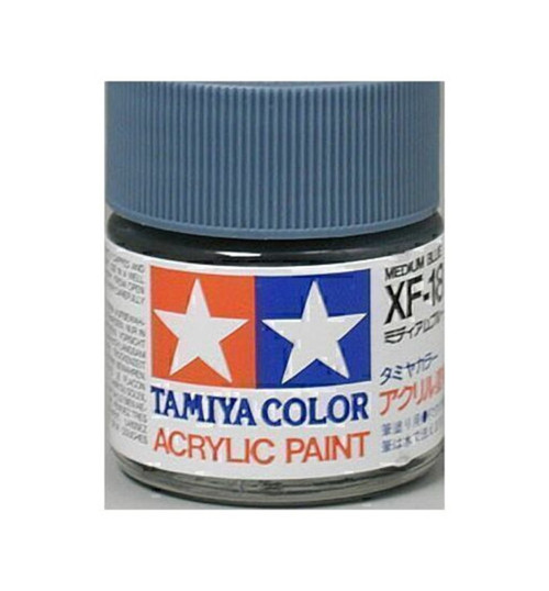 Tamiya Acrylic XF18 Flat Med Blue TAM81318