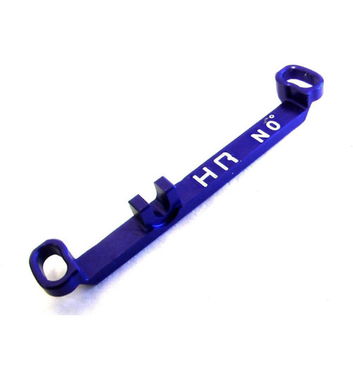 Hot Racing Aluminum Steering Link Short 0 Deg (Blue) - Kyosho Mr-03 KMT49SZ
