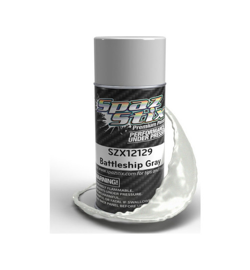 Spaz Stix Battleship Gray Aerosol Paint 3.5oz Can SZX12129