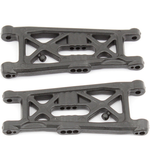 Associated RC10b6 Factory Team Front Suspension Arms Flat Carbon Fiber ASC91871