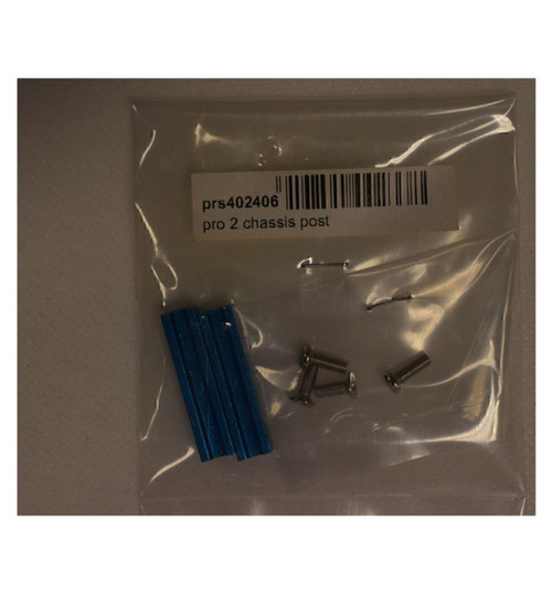 GPM Racing HPI Electric Pro 2 Aluminum Blue 30mm Standoff Post (2) PRS402406