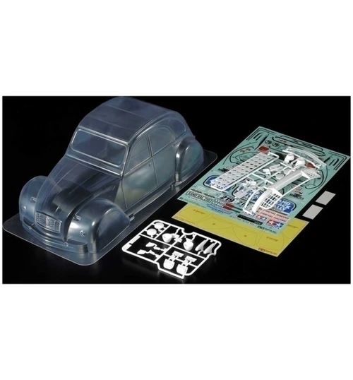 Tamiya Clear 1:10 Scale R/C Citron 2CV Rally Body Parts Set TAM51617