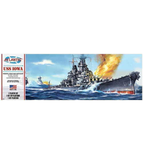 Atlantis Models USS Iowa BB-61 Big Battleship Plastic Model 1/535 AANH369