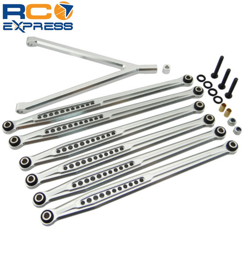 X Spede Aluminum Link Set for 12.3 (313mm) Scx Silver SCX313LX08