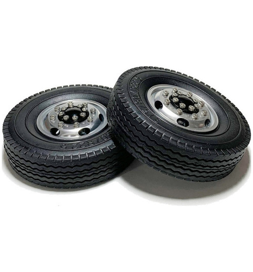 Racers Edge 1/14 Premount Semi Front Tire 2 pieces RCE3490