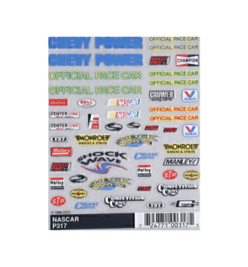 Pinecar Dry Transfer Decals NASCAR PIN317