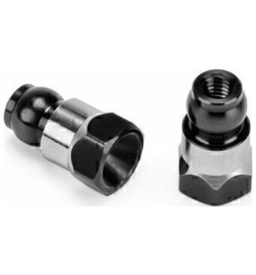 JConcepts RC10b7 Fin Titanium Rear Stand-Off Stealth Black 10mm for RC JCO5160-2