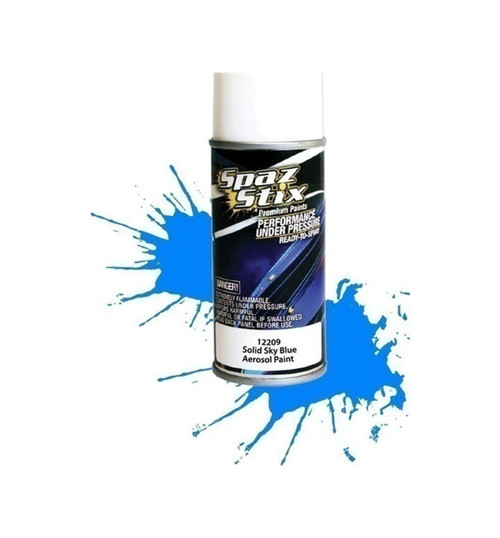 Spaz Stix Solid Sky Blue Aerosol Paint 3.5oz Can SZX12209