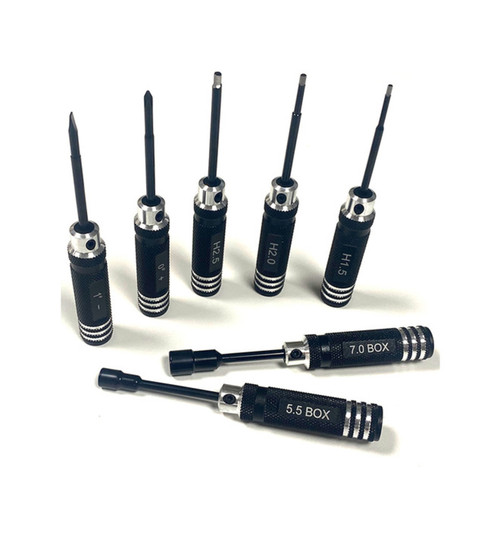 Core RC Aluminum Mini-Tool Set 7 Pieces Metric CR875