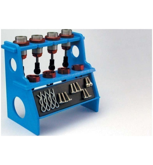 Kyosho Shock Absorber Pits Holder W/Magnet Blue KYO36218