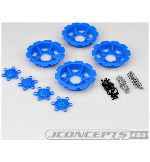 JConcepts Tracker Wheel Discs for Dragon Wheels Blue 4 pieces JCO2668-1