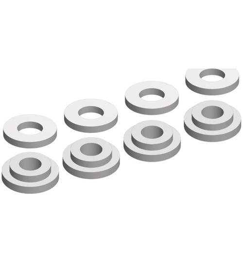 Corally Shock Body Insert - Washer - Composite - 1 Set 4+4pcs : COR00180-078