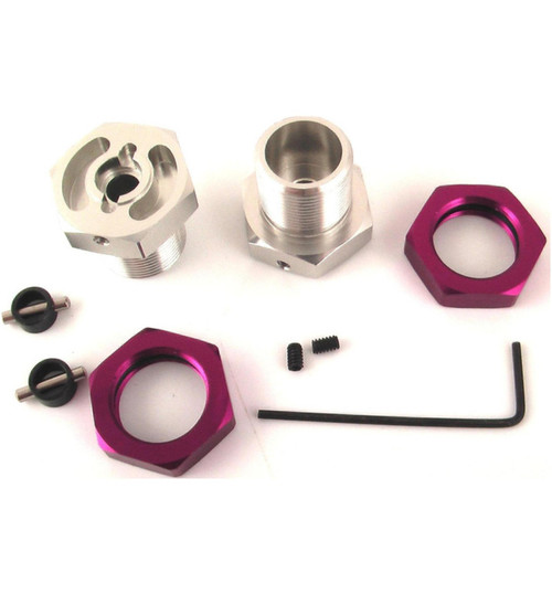 Hot Racing Purple 23mm Wheels Hub for 40 Series WH40107