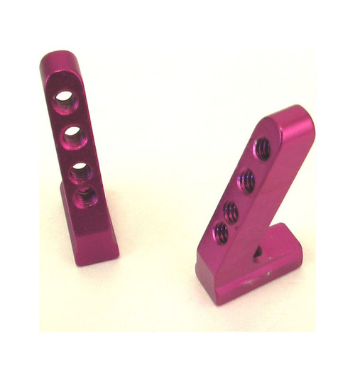 GPM Racing Purple Aluminum Angled Servo Mount LS0107