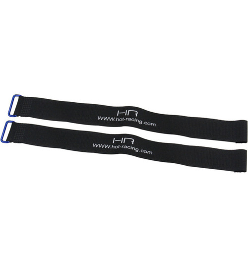 Hot Racing Blue/Black Hook and Loop Straps 270mm BVS27X06