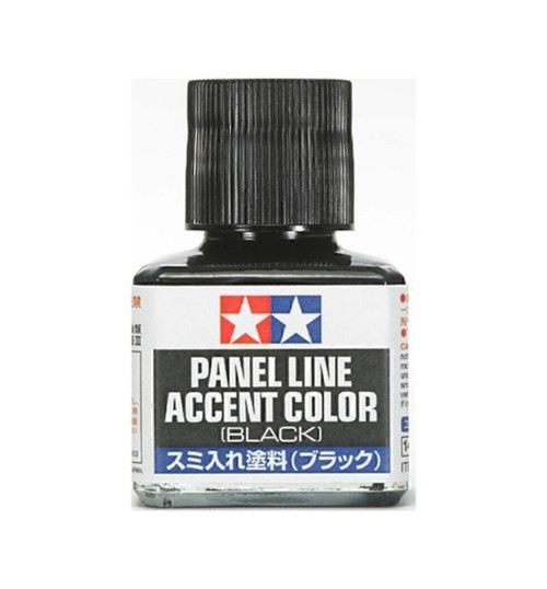 Tamiya Panel Line Accent Color 40ml Black TAM87131