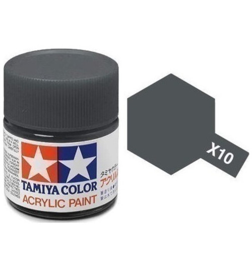 Tamiya Acrylic X10 Gloss gunmetal TAM81010