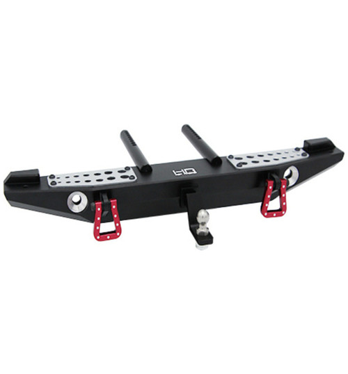 Hot Racing Traxxas TRX-4 Aluminum Rear Bumper w/ Tow Shackles TRXF03WRA01