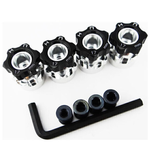 Hot Racing Hex Hub Adapters 12mm to 17mm W/ 6mm Offset WH17HS01