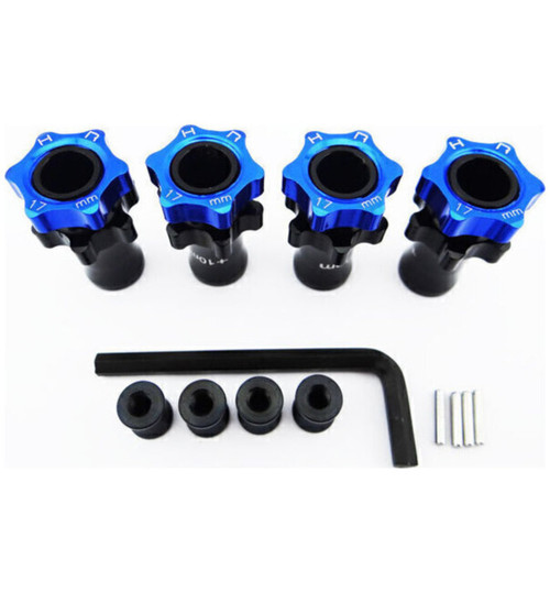 Hot Racing Traxxas 4x4 Slash Stampede Aluminum 10mm Offset 17mm Hubs SLF117XT06