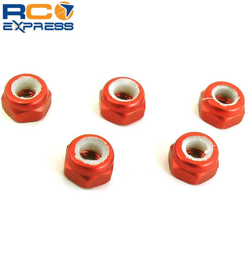 X Spede 3mm Orange Lock Nut (5) LNM303