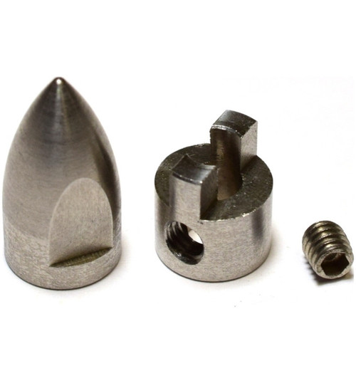 Hot Racing Traxxas DCB M41 Spartan Steel Bullet M4 Prop Nut  + Drive Dog SPN05PN
