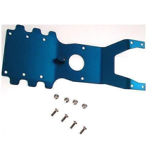 GPM Racing Monster Gt Blue Aluminum Front Skid Plate W/Steering Mount AGM1331F