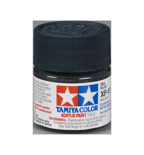 Tamiya Acrylic Mini XF17 Sea Blue TAM81717