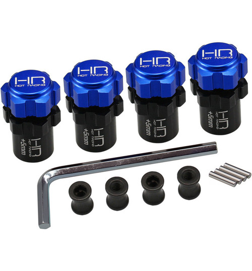 Hot Racing Traxxas 4x4 Aluminum 5mm Offset Splined 17mm Hubs JTF117XF06