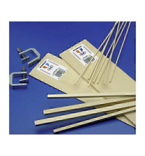 Midwest Products Basswood Sheets 1/32x4x24 15 MID4401