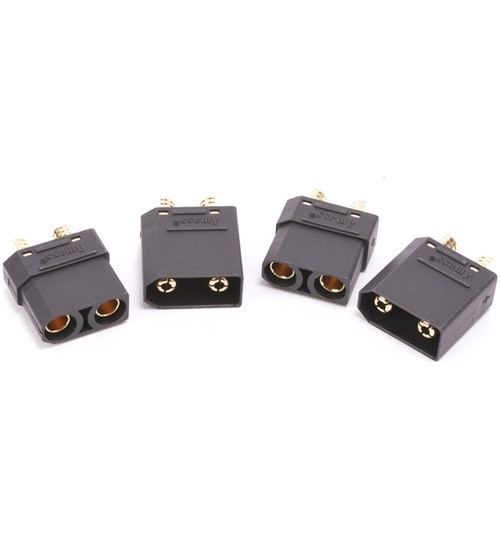 Monkey King RC Xt90 Plug M/F Black - 2 Pieces MK2910PBK