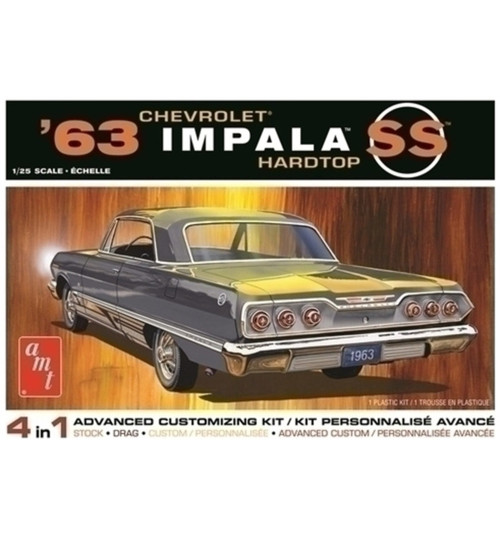 AMT 1/25 1963 Chevy Impala SS Hardtop Model Kit AMT1149M