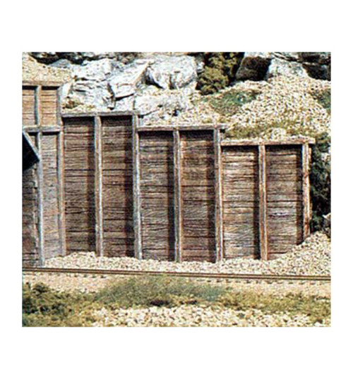 Woodland Scenics HO Retaining Wall Timber 3 WOOC1260