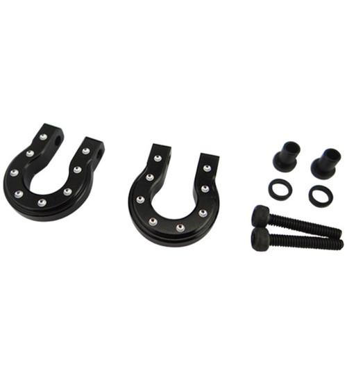 Hot Racing Black Aluminum Monster D Ring for TRX4 SCX SCX2 ACC808MR01