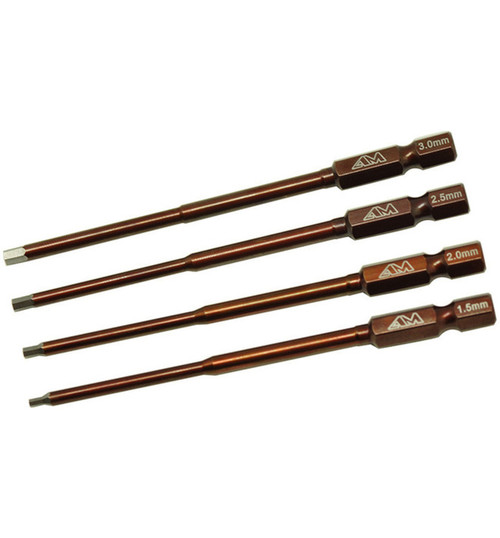 Arrowmax Power Tool Tip Cased Set 4 pieces; 1.5-2.0-2.5-3.0mm AM500902