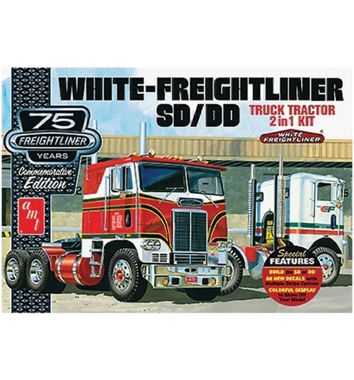 AMT 1/25 Freightliner 2-in-1 Single/Dual Tractor Wh AMT1046