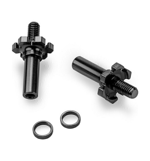 JConcepts Adjustable RC10B7 | RC10B7D titanium front axle 2pc - stealt JCO2827-2