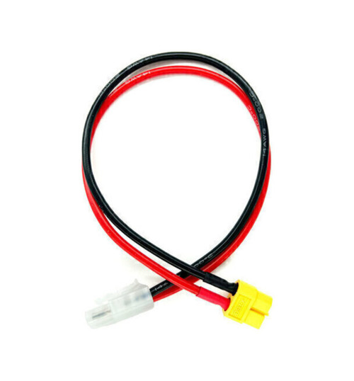 Racers Edge Charge Adapter: M Tamiya to M Xt60-300mm Wire RCE1684