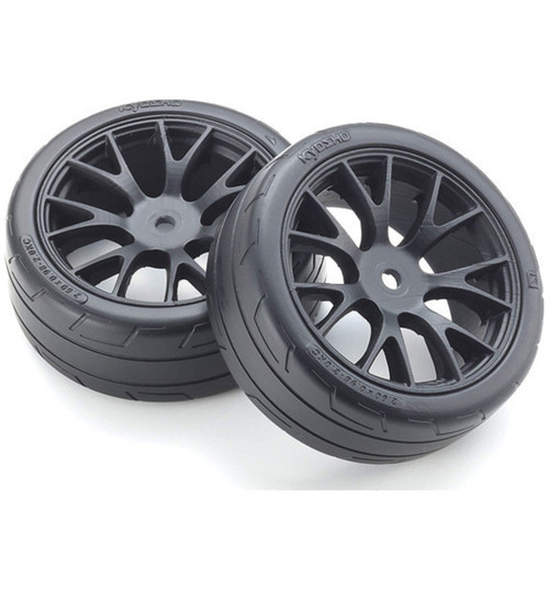 Kyosho Premounted TC Tire FZ02 (M/2 pieces) KYOFATH701BKM
