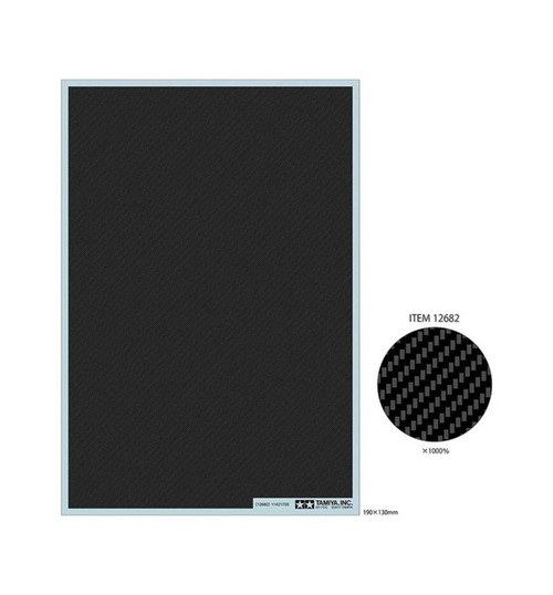 Tamiya Carbon Pattern Decal Sheet (Twill Weave) TAM12682