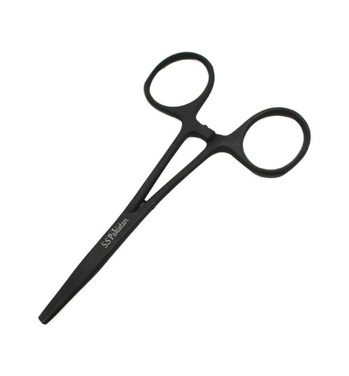 Racers Edge 5 1/2 Locking Pliers Hemostat Stainless Steel Black RCEPRO7050