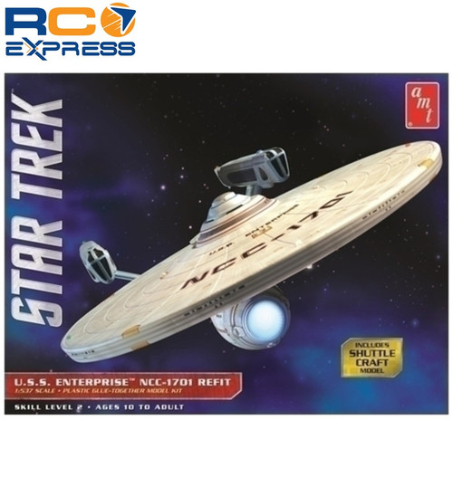 AMT Star Trek USS Enterprise NCC-1701 Refit 1:537 Scale Model Kit AMT1080