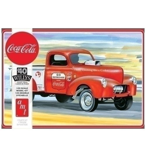 AMT 1/25 1940 Willys Pickup Gasser Coca-Cola Model Kit AMT1145M