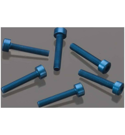 Associated M3x16mm FT Blue Aluminum SHCS Socket Head Cap Screws (6) ASC8565