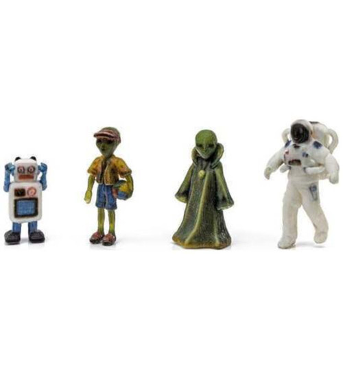 Woodland Scenics HO Sci-Fi Figures 4 PK WOOA2865